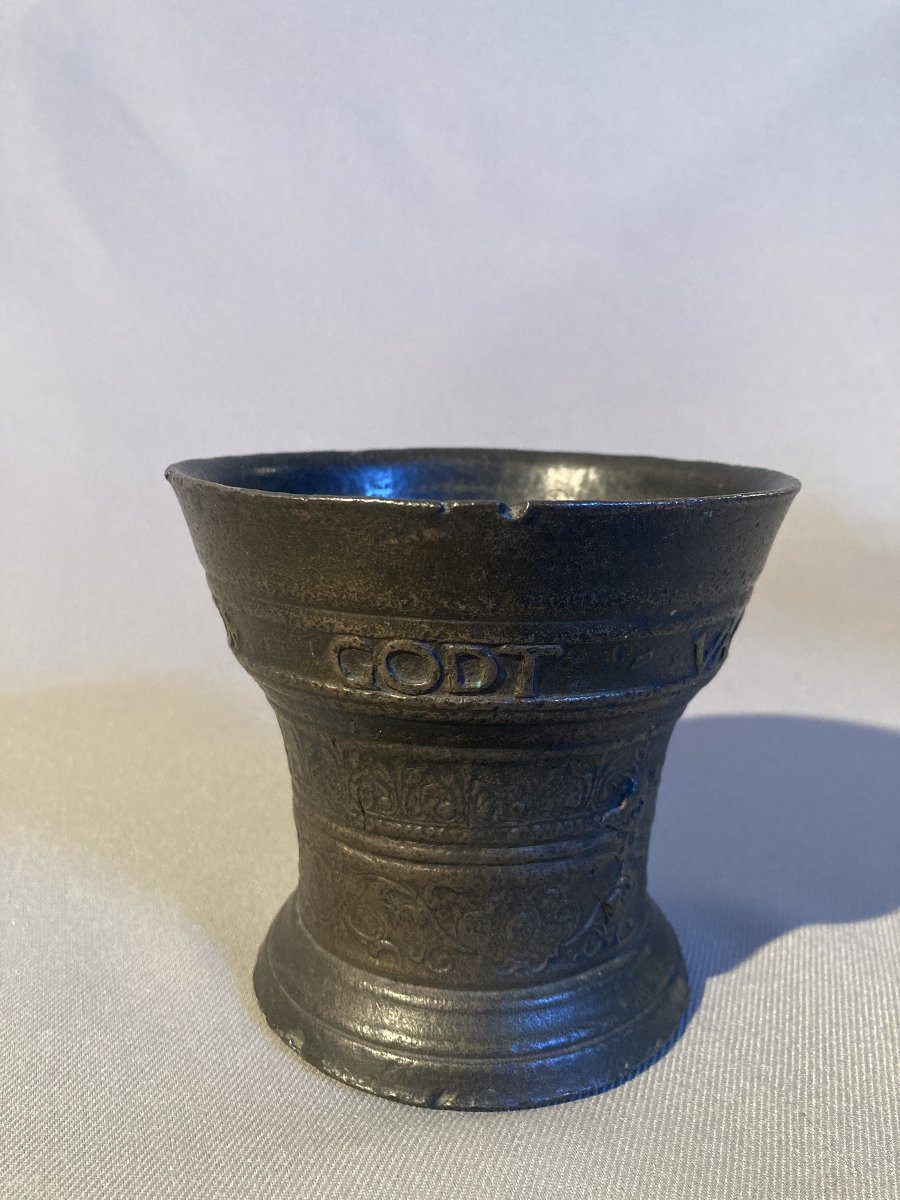 Mortier en bronze Flandres 1646-photo-3