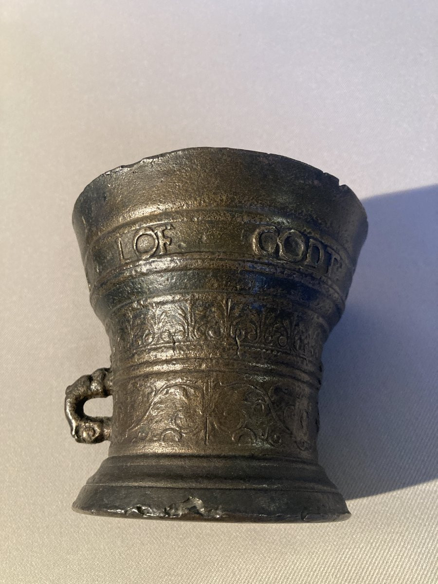 Mortier en bronze Flandres 1646-photo-5