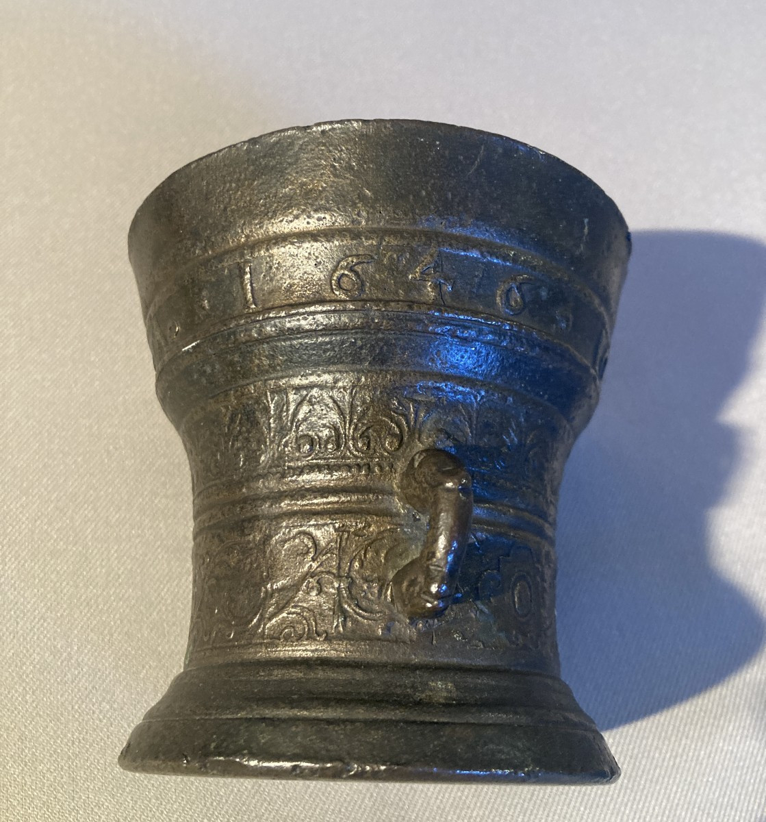 Mortier en bronze Flandres 1646