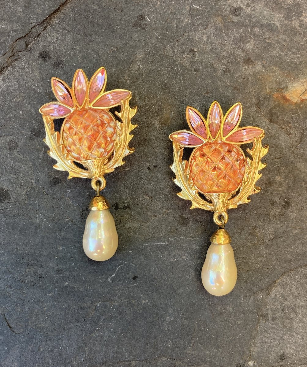 Yves Saint Laurent / Pair Of Earrings-photo-3
