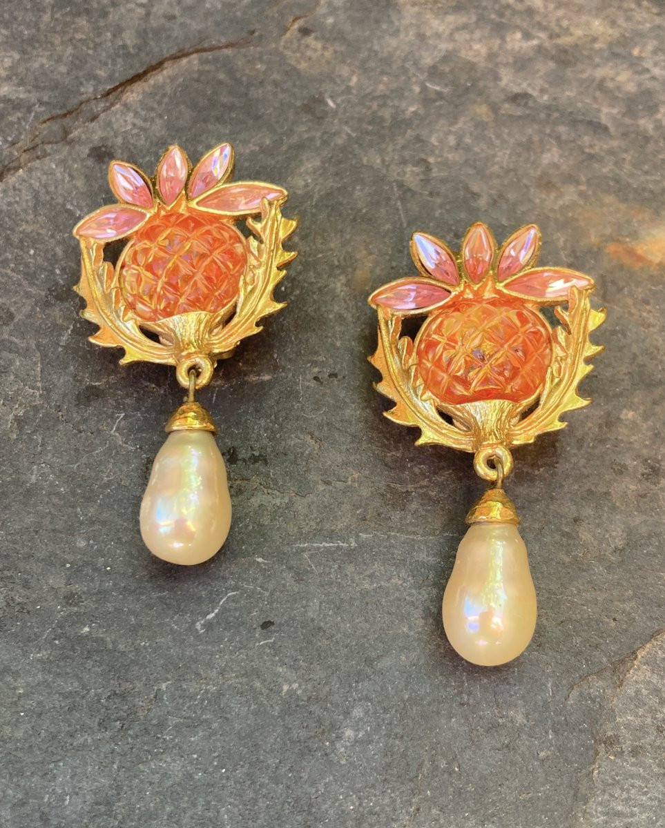Yves Saint Laurent / Pair Of Earrings-photo-1