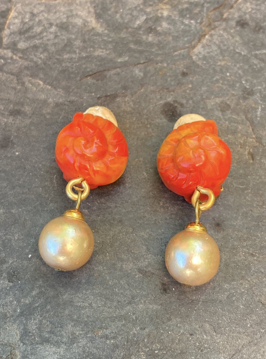 Yves Saint Laurent / Paire de boucles d'oreilles-photo-1