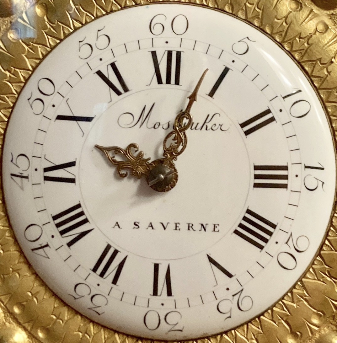 Rack Clock Signed "mosbrucker à Savernes" Circa 1770.-photo-5