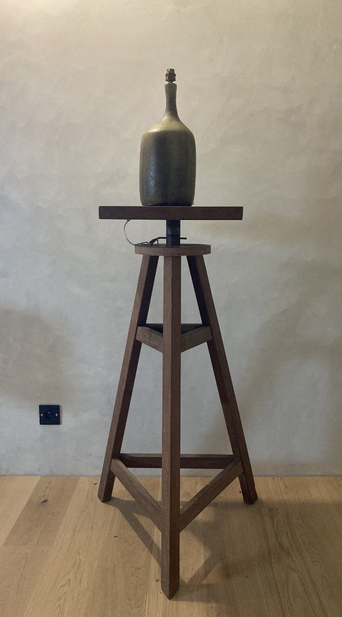 Jacques et Dani Ruelland - lampe &eacute;maill&eacute;e-photo-7