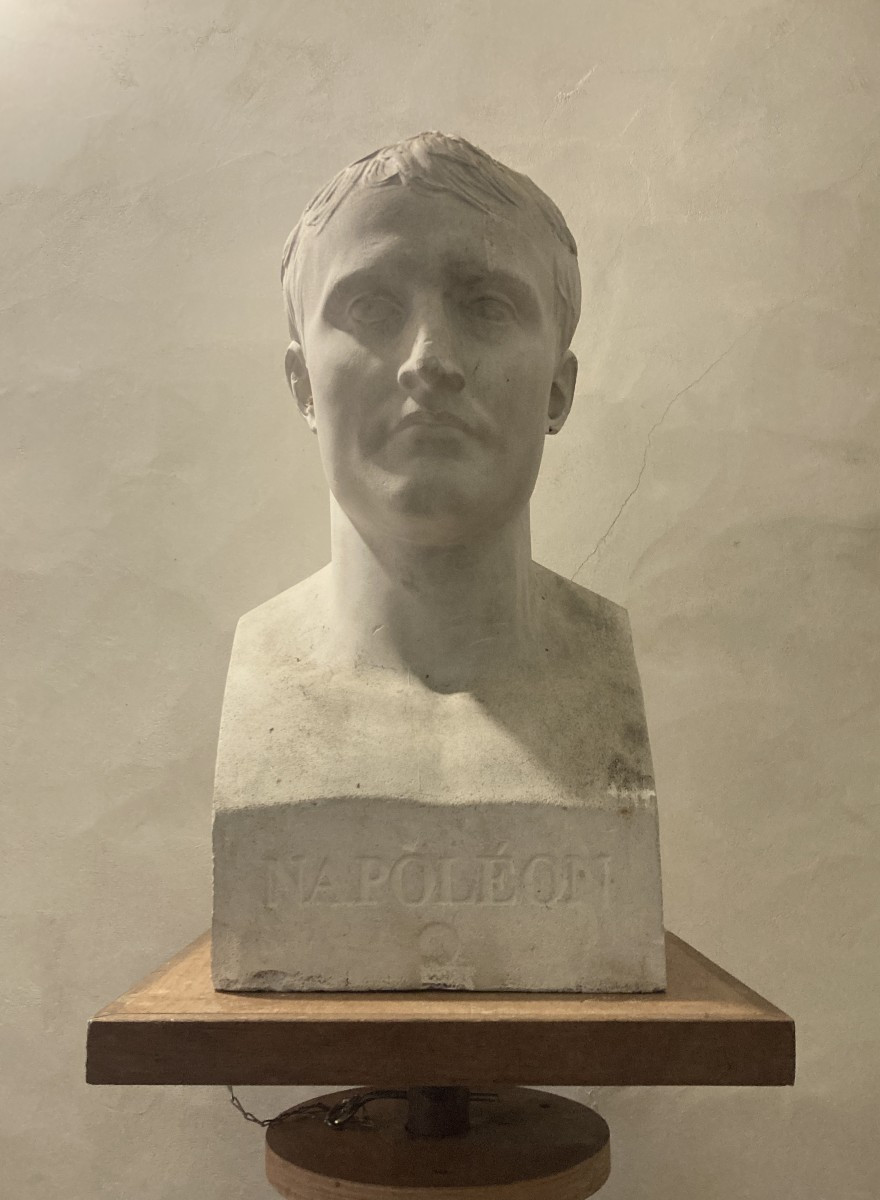 Bust Of Napoleon I In The Style Of Hermes, After Antoine-denis Chaudet, Plaster.-photo-2