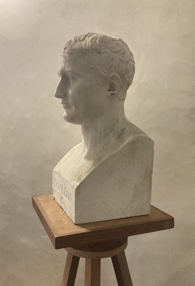 Bust Of Napoleon I In The Style Of Hermes, After Antoine-denis Chaudet, Plaster.-photo-2