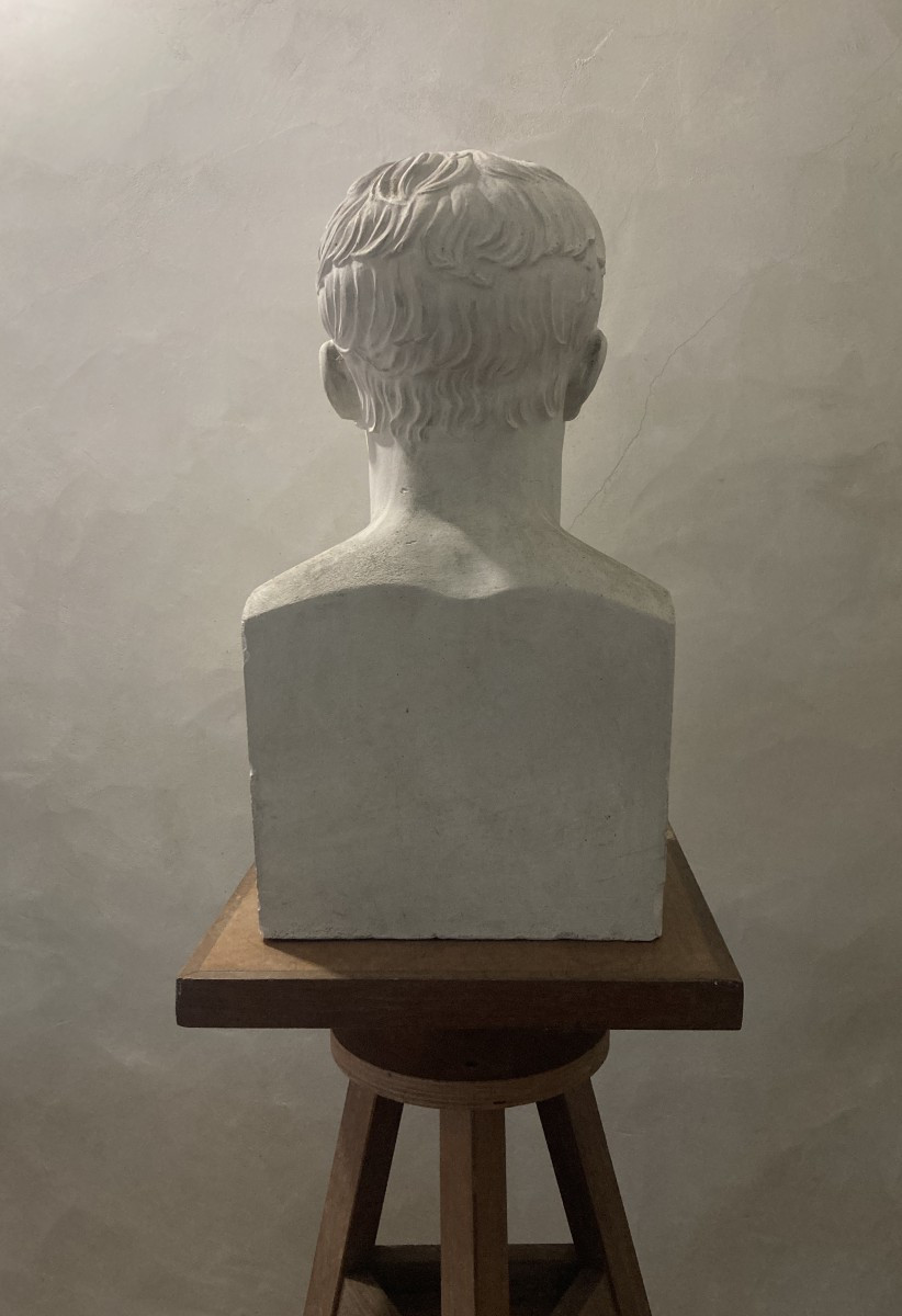 Bust Of Napoleon I In The Style Of Hermes, After Antoine-denis Chaudet, Plaster.-photo-3