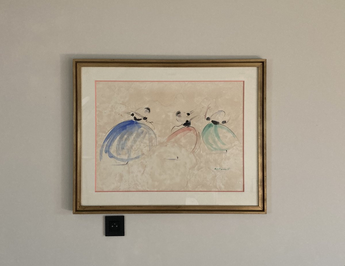 Josep Coll Bardolet (1912-2007) - Danseuses Ile de Majorque-photo-3