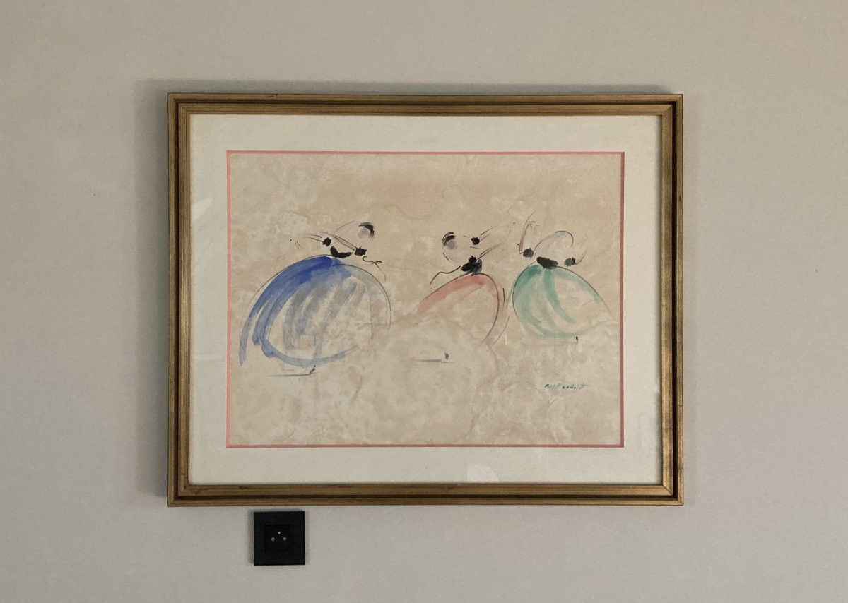 Josep Coll Bardolet (1912-2007) - Danseuses Ile de Majorque-photo-1