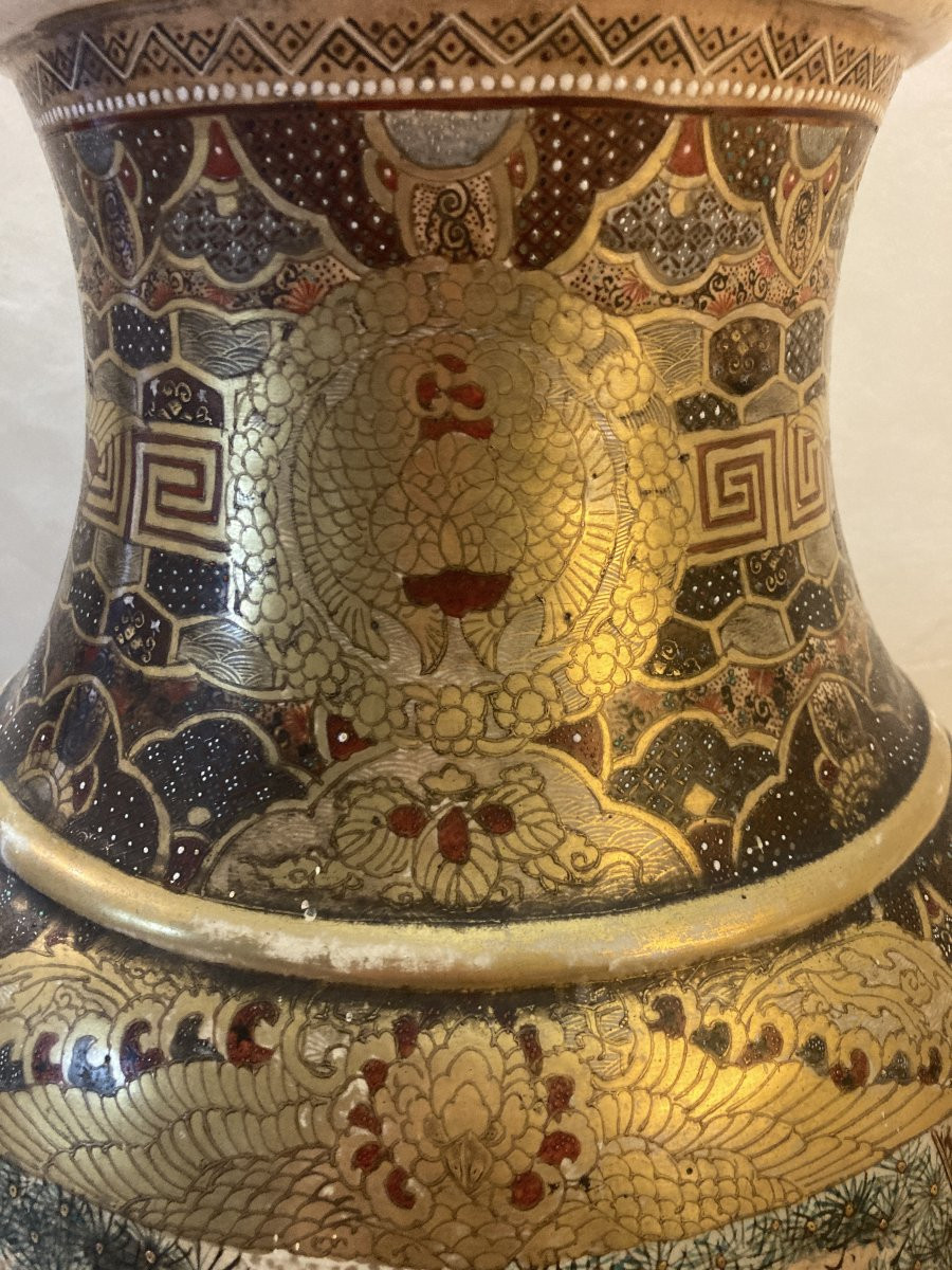 Vase Satsuma - Meiji - 78cm-photo-3