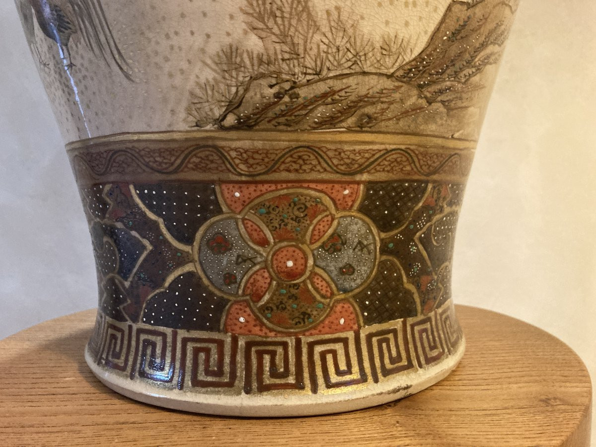 Vase Satsuma - Meiji - 78cm-photo-4