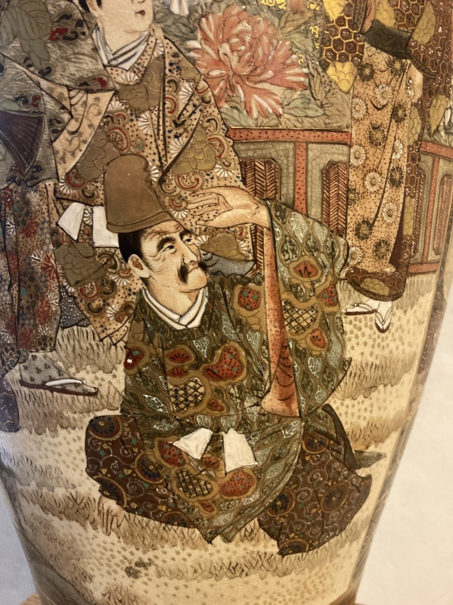 Vase Satsuma - Meiji - 78cm-photo-2