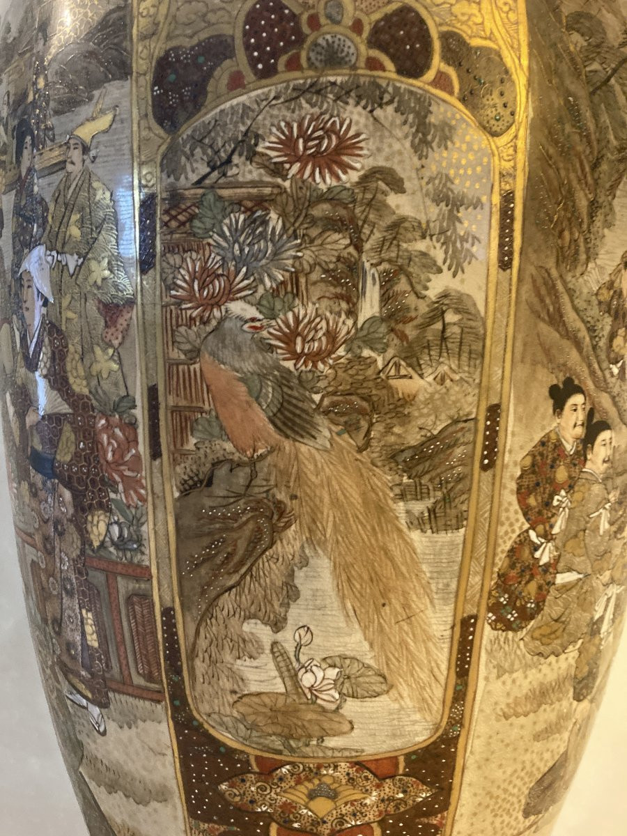 Vase Satsuma - Meiji - 78cm-photo-6