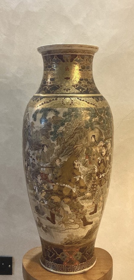 Vase Satsuma - Meiji - 78cm