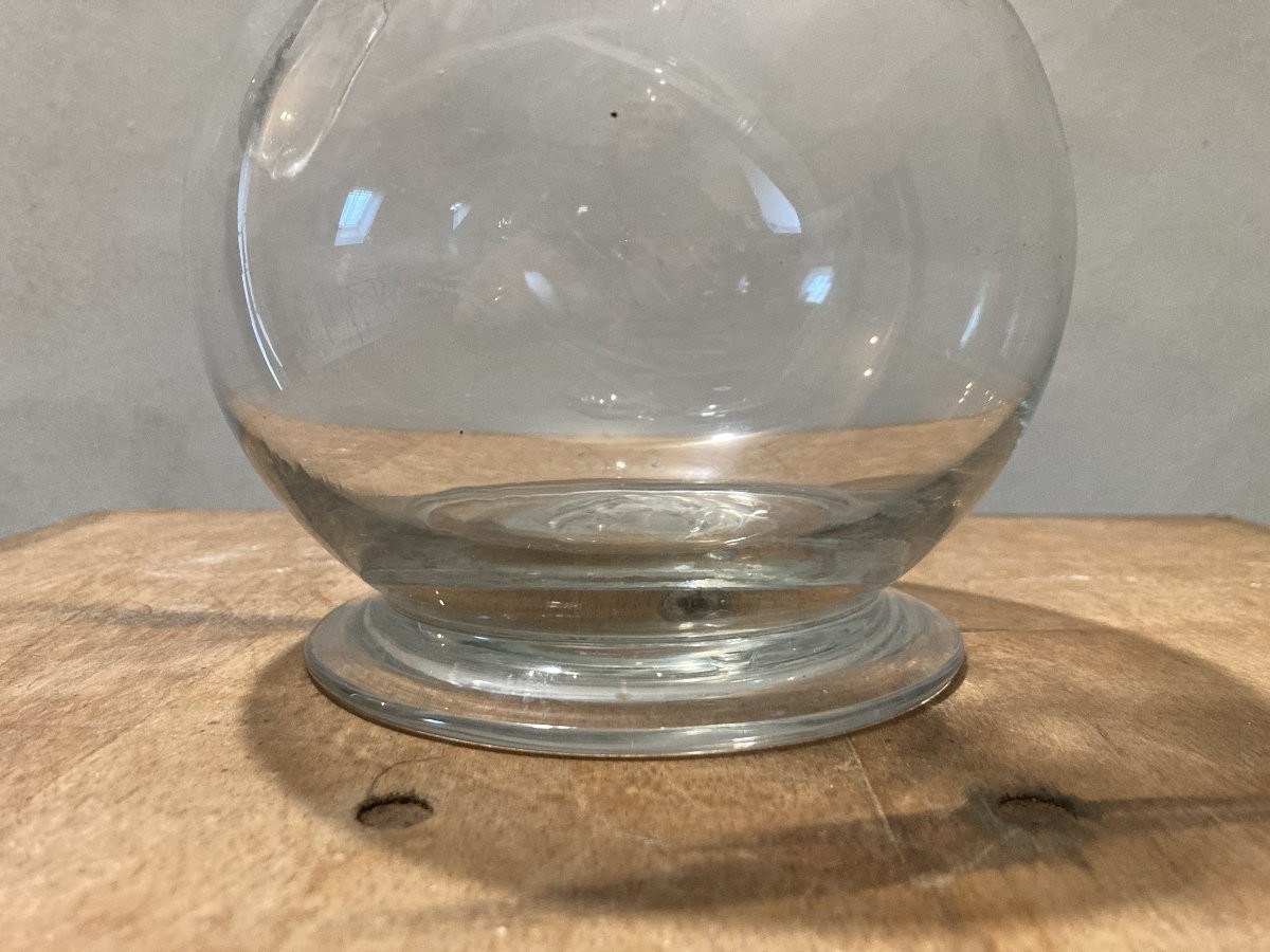 Pichet Normand en verre soufflé XVIIIème-photo-3