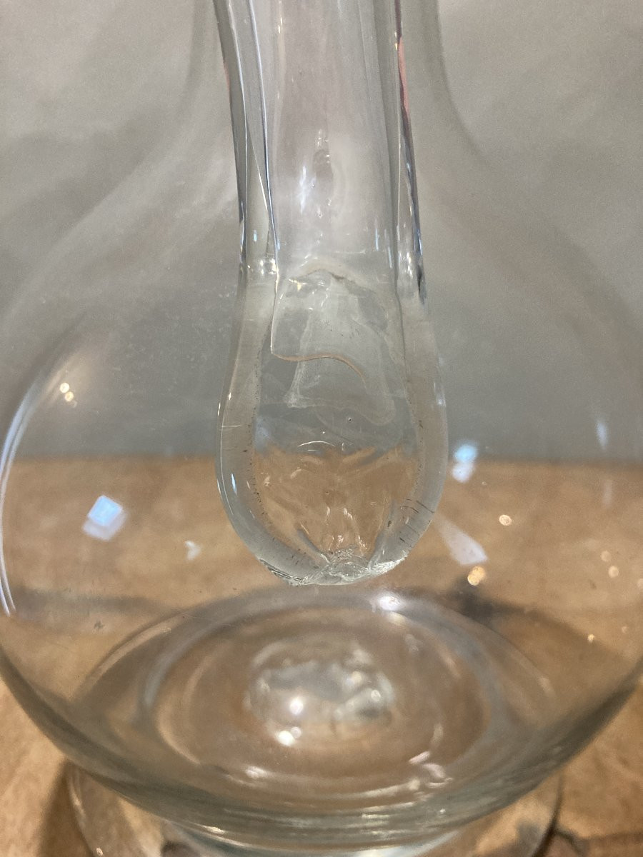 Pichet Normand en verre soufflé XVIIIème-photo-4