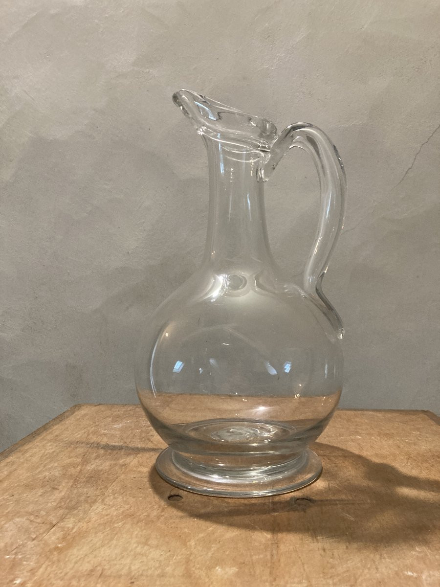 Pichet Normand en verre soufflé XVIIIème-photo-6