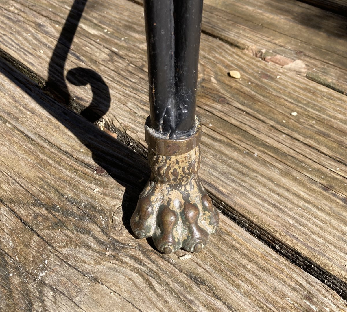 Table And 6 Forged Armchairs Revolutionary Attributes.-photo-3