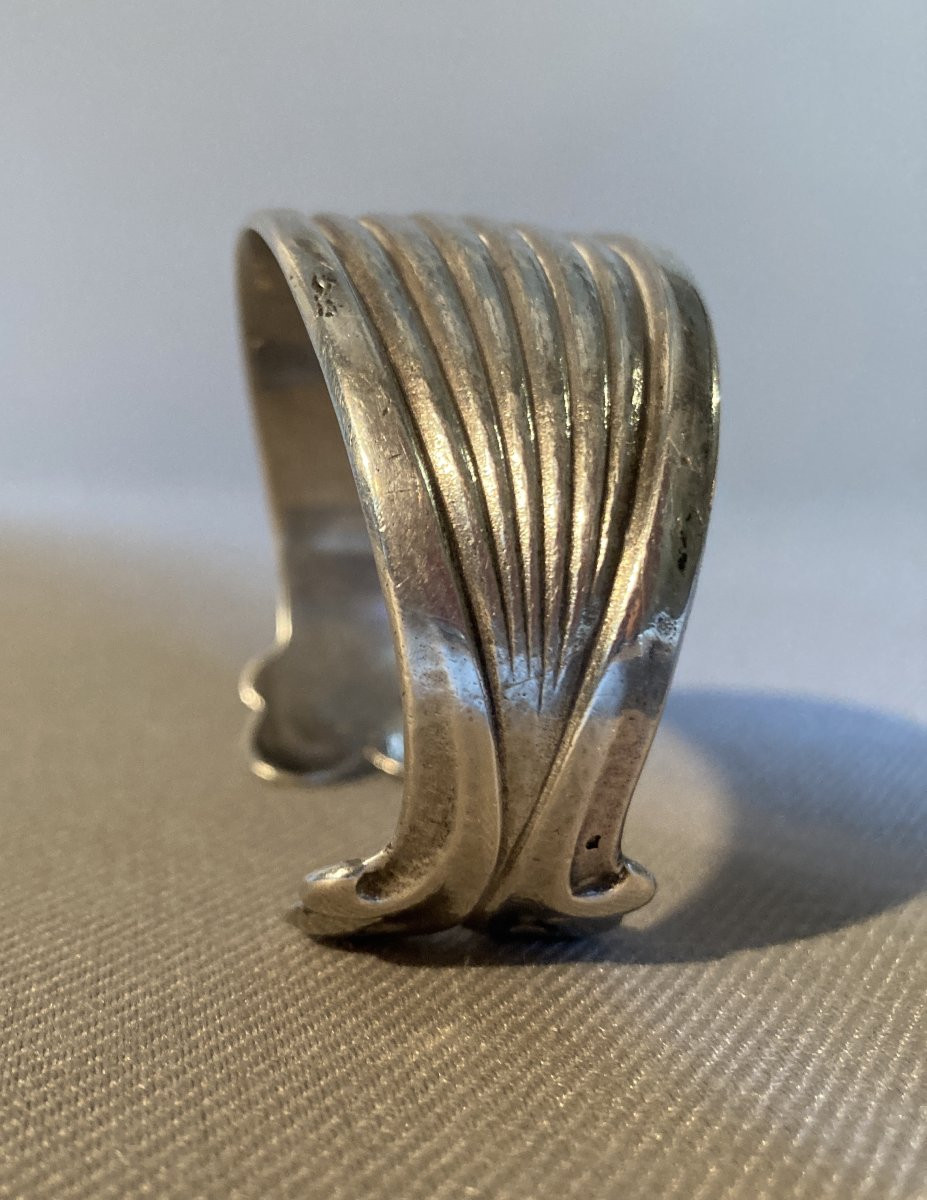 Silver Cuff Bracelet Delavan René-photo-4