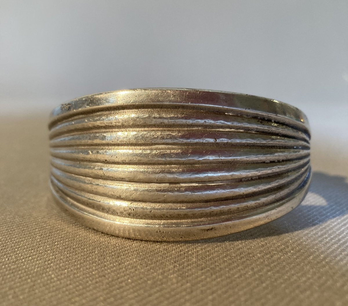 Silver Cuff Bracelet Delavan René-photo-1
