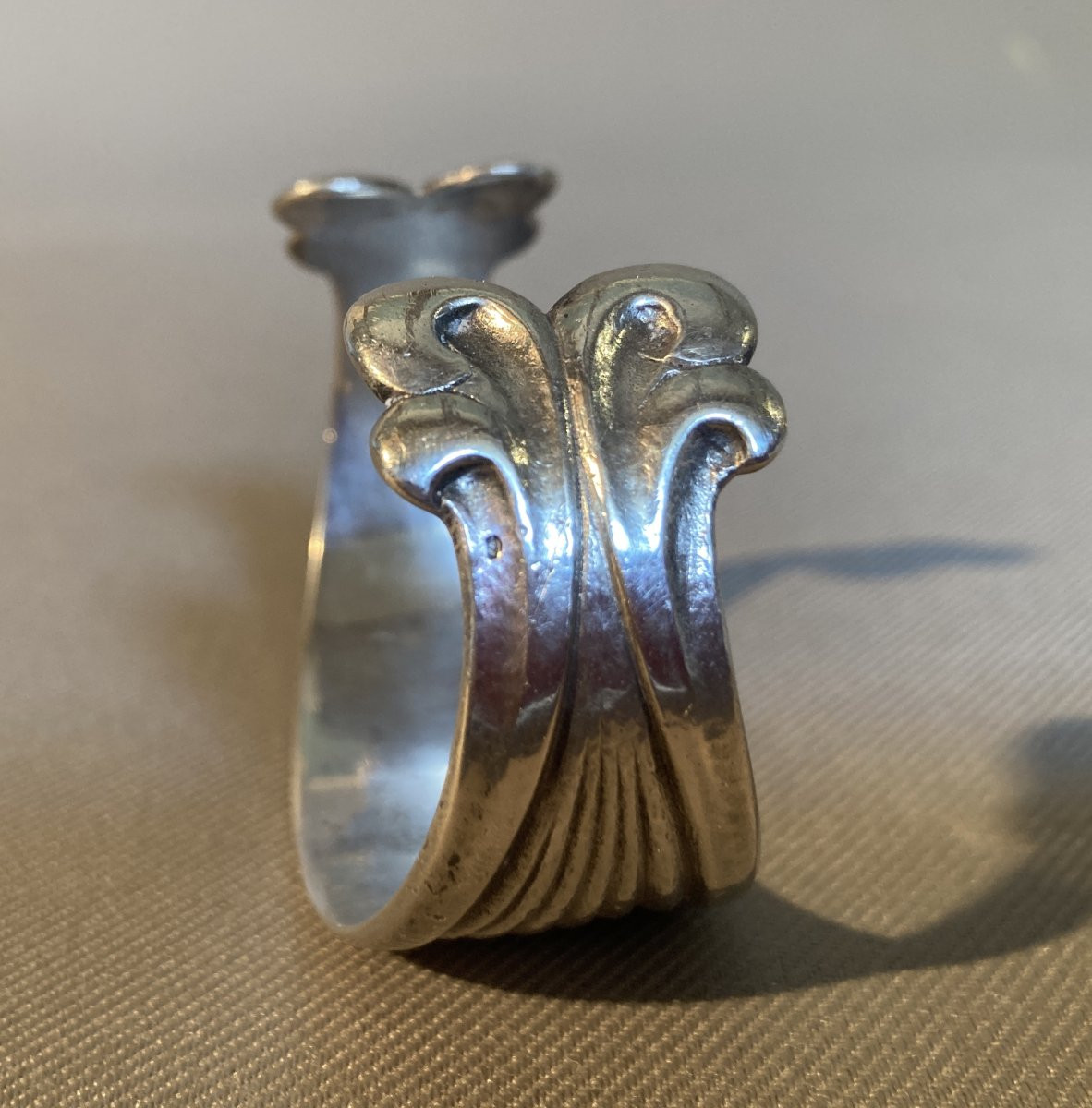 Silver Cuff Bracelet Delavan René-photo-3