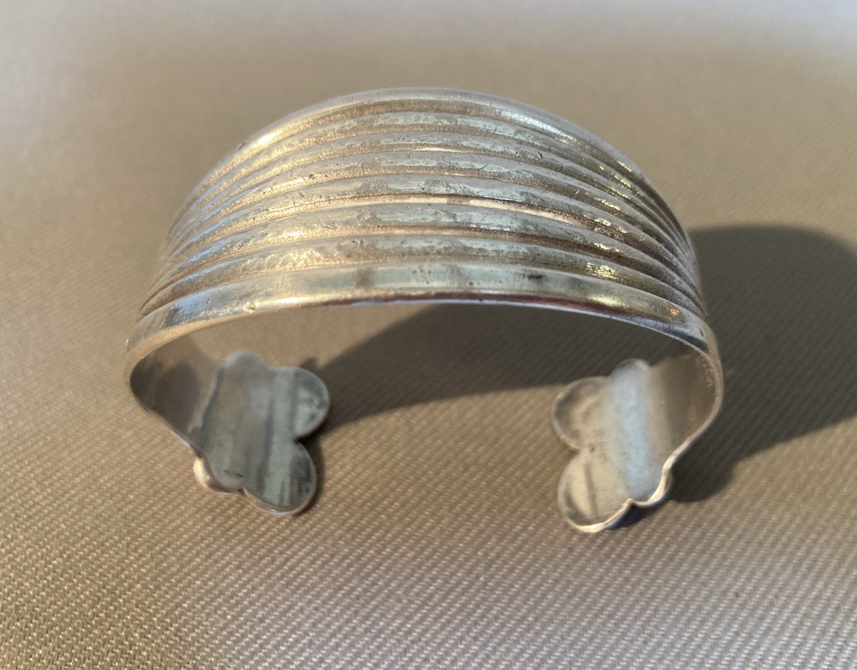 Silver Cuff Bracelet Delavan René-photo-6