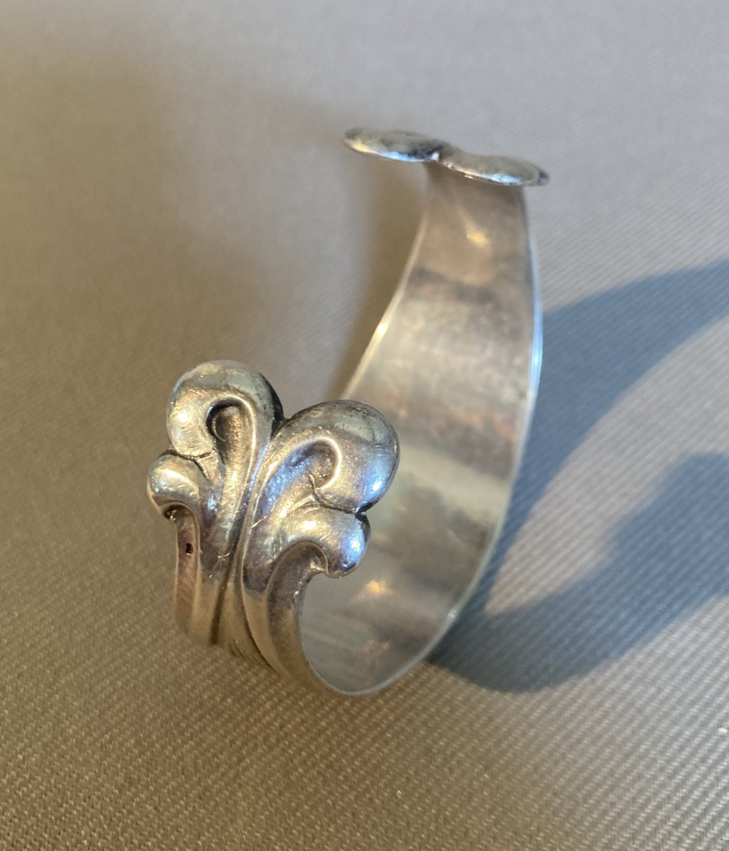 Silver Cuff Bracelet Delavan René-photo-7
