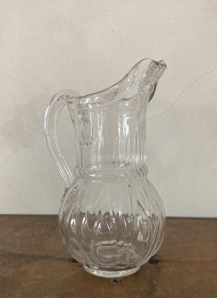 Pichet Normand en verre soufflé XIXème-photo-2