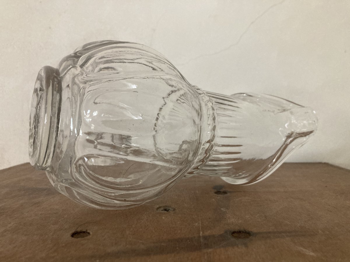Pichet Normand en verre soufflé XIXème-photo-2
