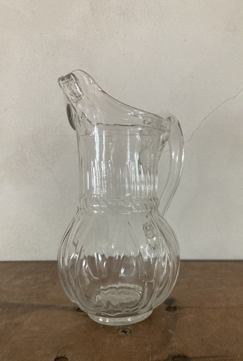 Pichet Normand en verre soufflé XIXème-photo-5