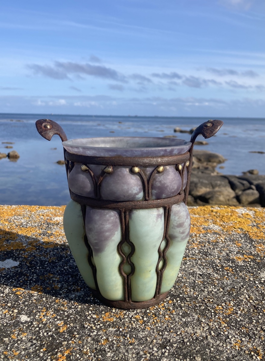 Vase Daum et Majorelle -photo-2