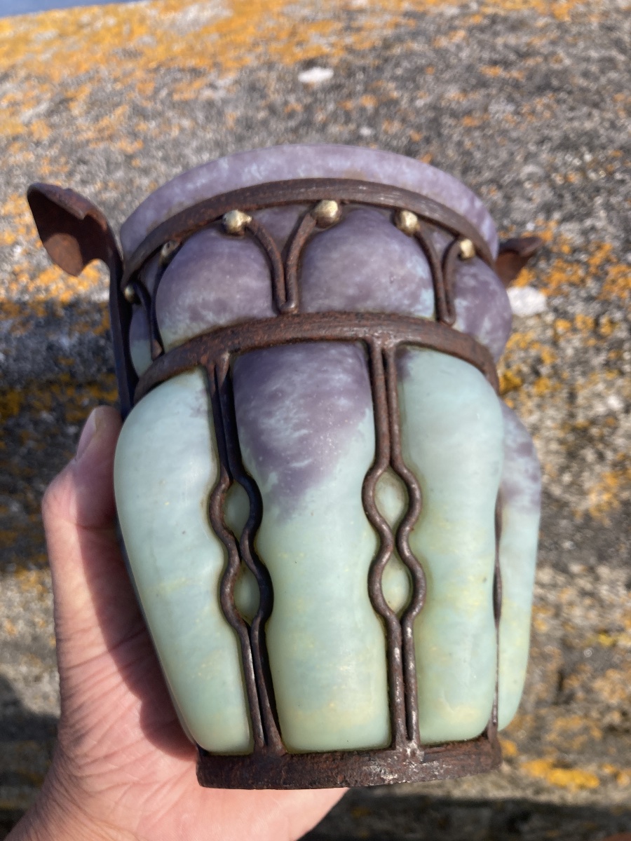 Vase Daum et Majorelle -photo-3