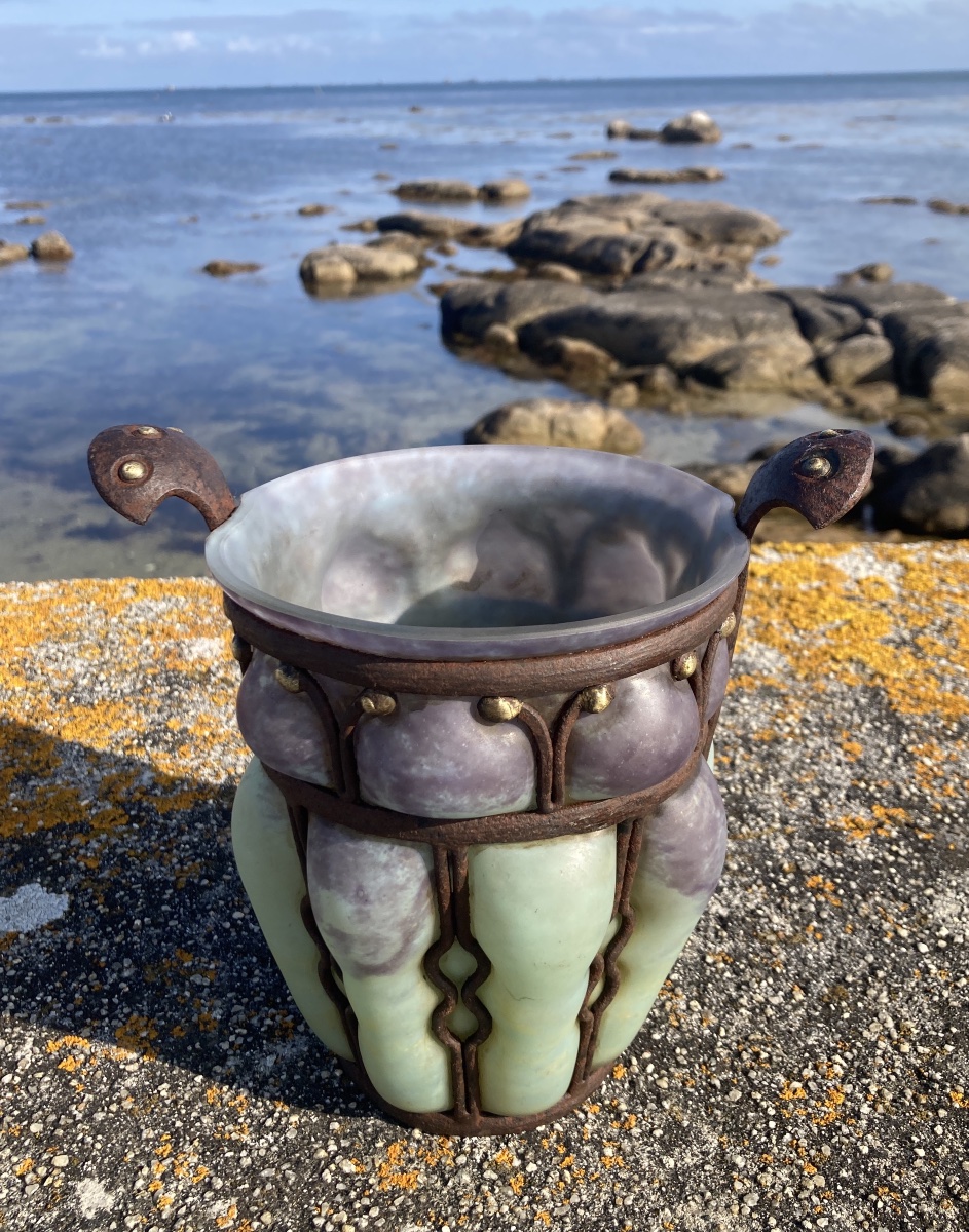Vase Daum et Majorelle -photo-4
