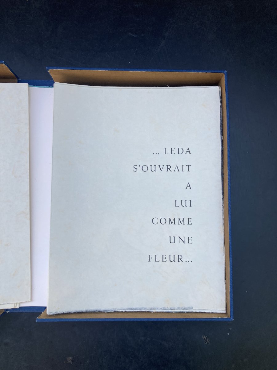 Curiosa Erotisme. Pierre Louys / Valadie (lithographs By) - Leda. -photo-2