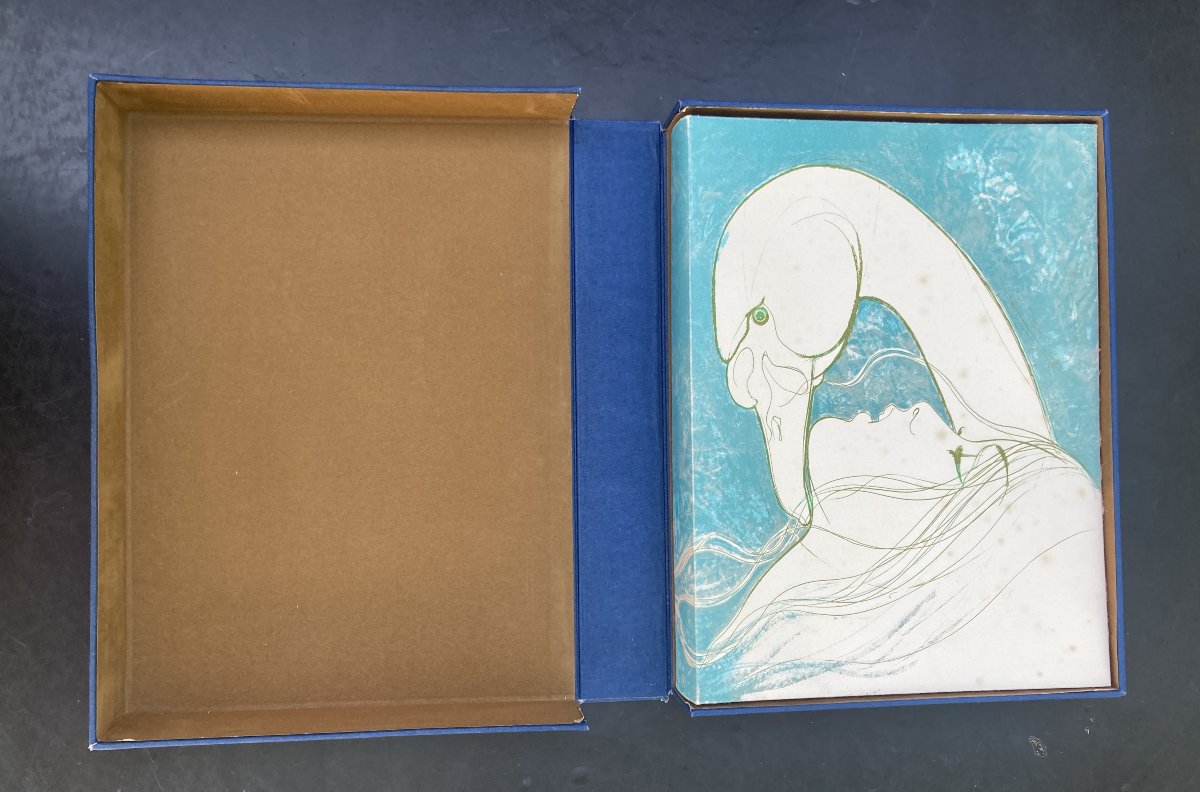 Curiosa Erotisme. Pierre Louys / Valadie (lithographs By) - Leda. -photo-3