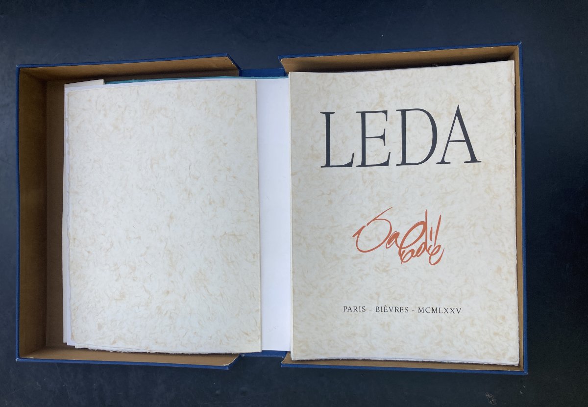 Curiosa Erotisme. Pierre Louys / Valadie (lithographs By) - Leda. -photo-4