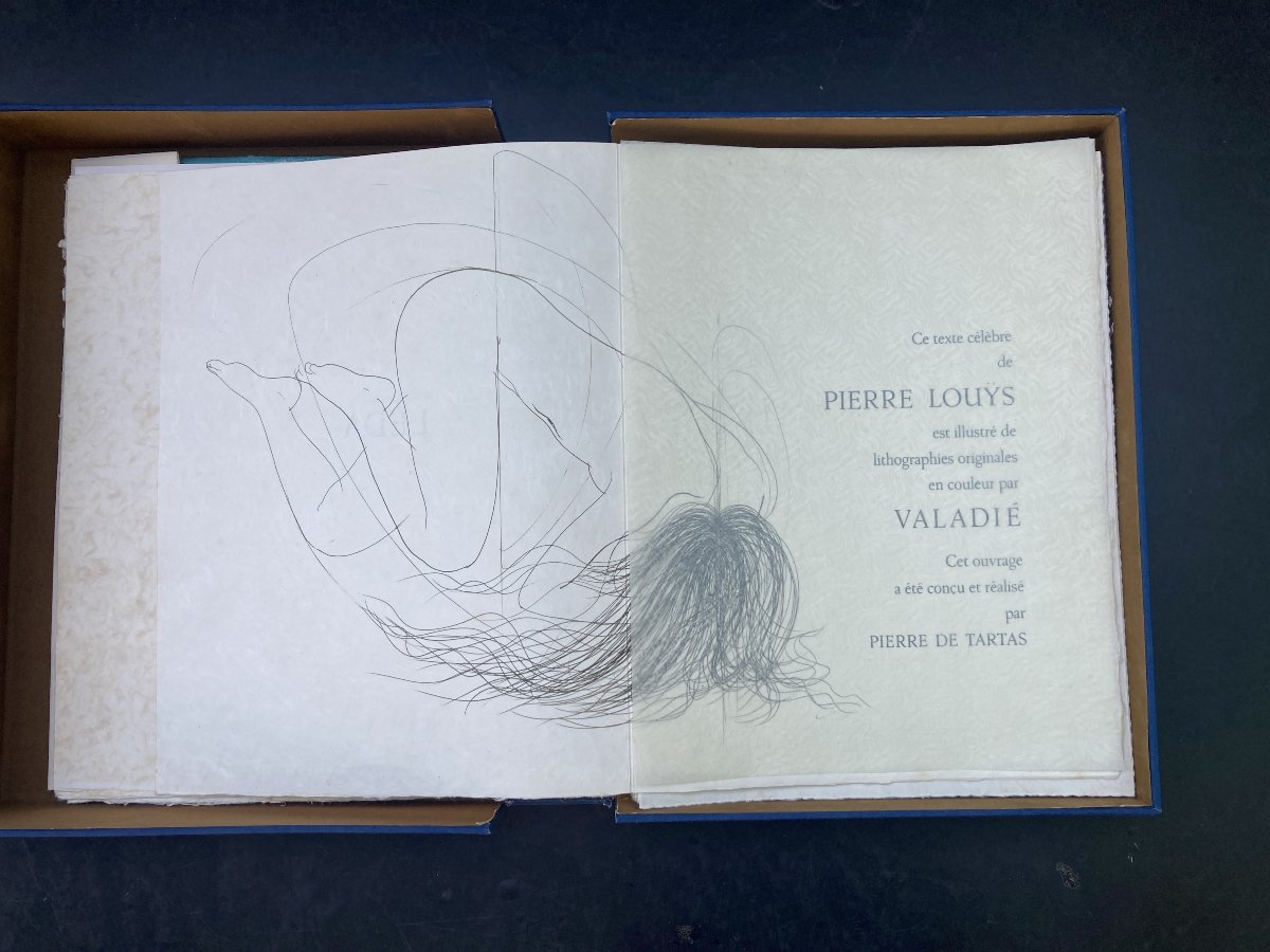 Curiosa Erotisme. Pierre Louys / Valadie (lithographs By) - Leda. -photo-3
