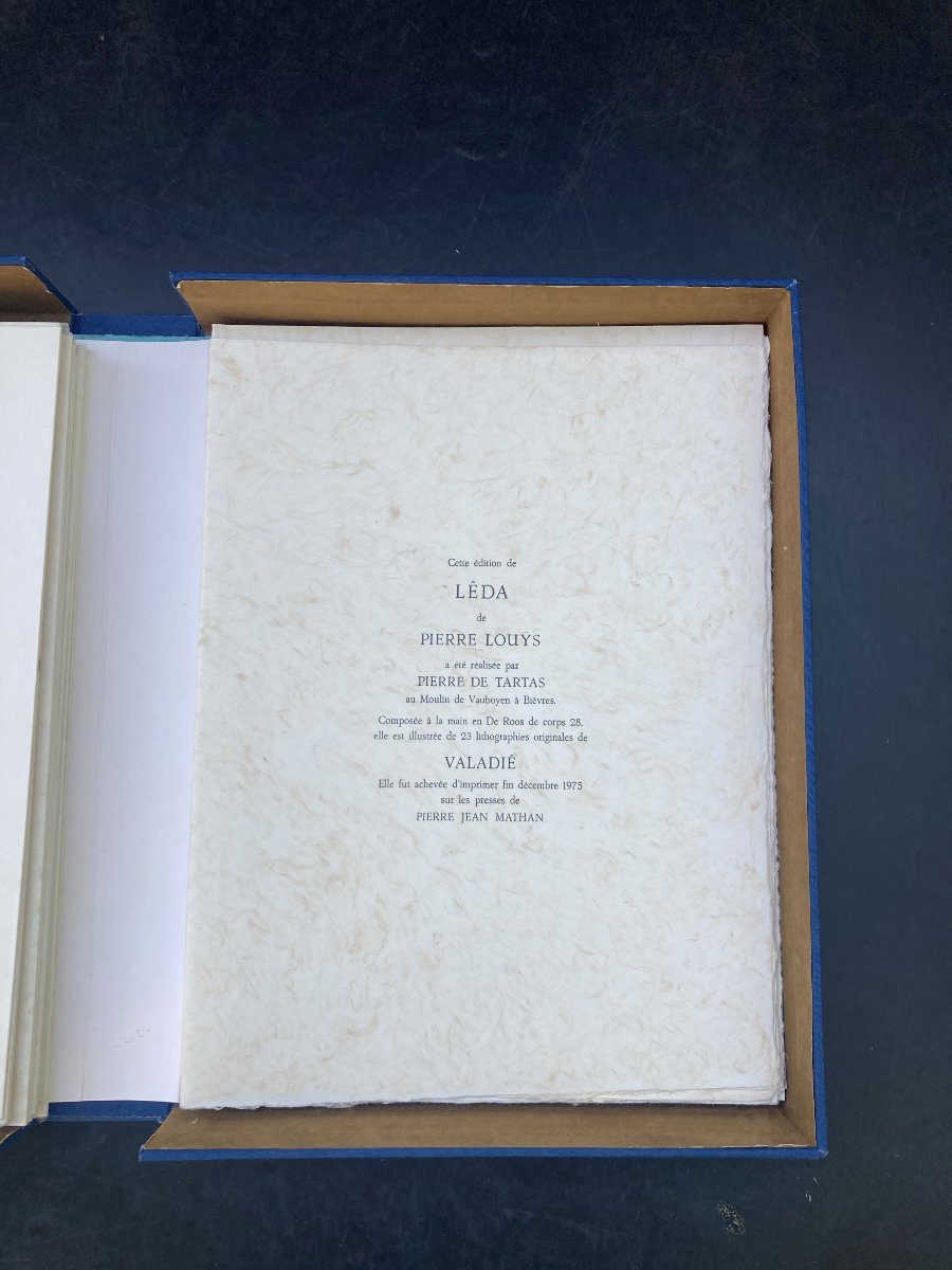 Curiosa Erotisme. Pierre Louys / Valadie (lithographs By) - Leda. -photo-7