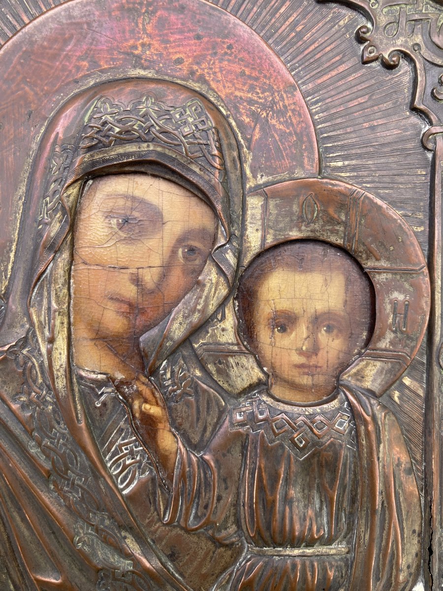 19th-century Icon Of The Virgin Of Kazan-photo-2