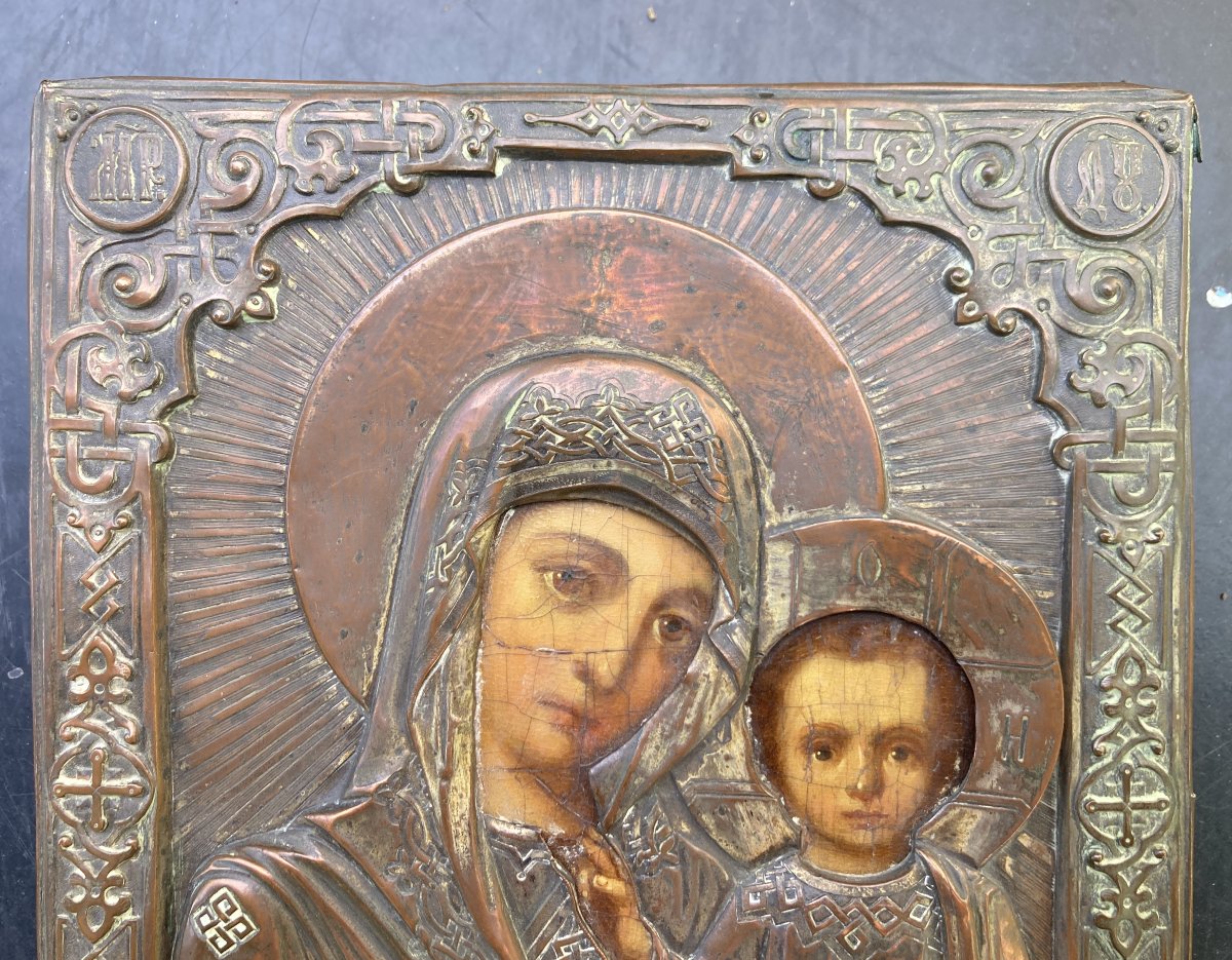 19th-century Icon Of The Virgin Of Kazan-photo-3