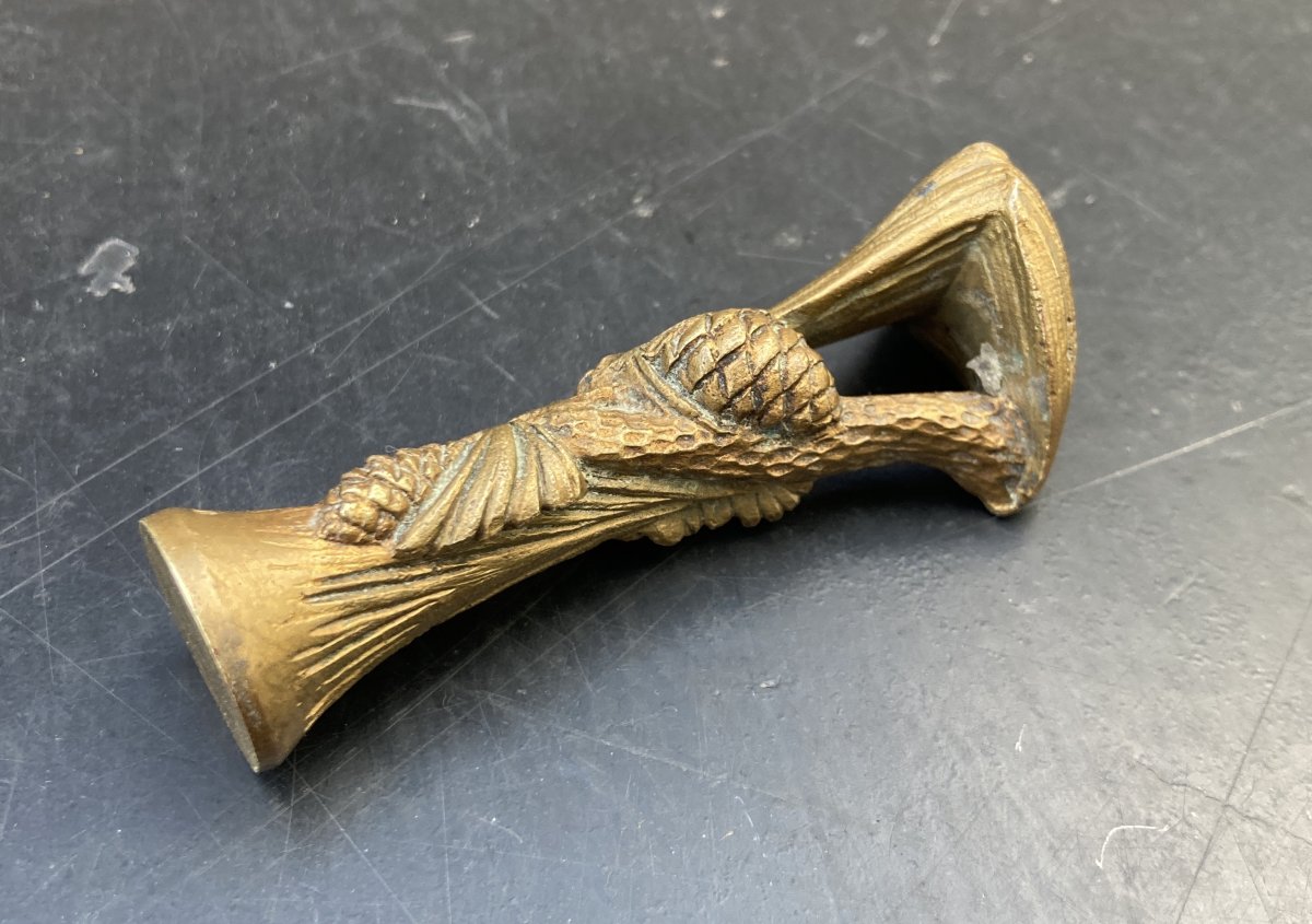 Cachet en bronze Art Nouveau signé BERTIN-photo-2