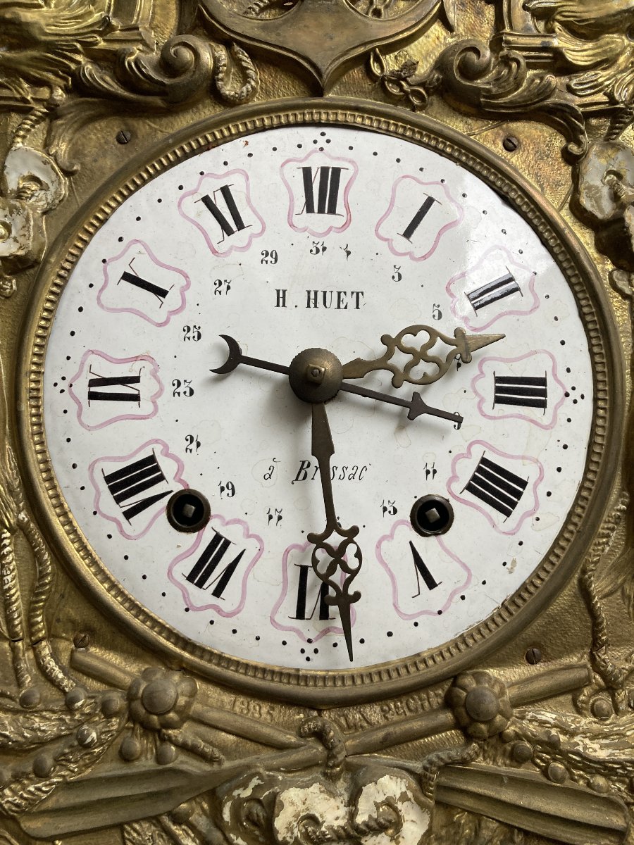 Animated Pendulum Clock With A Comtoise Ship Theme-photo-2