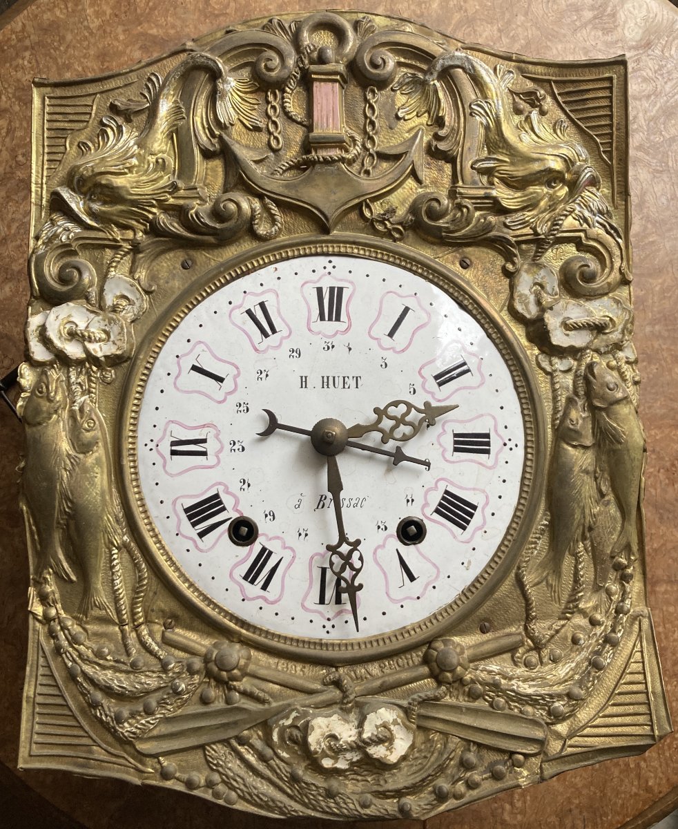Animated Pendulum Clock With A Comtoise Ship Theme-photo-3