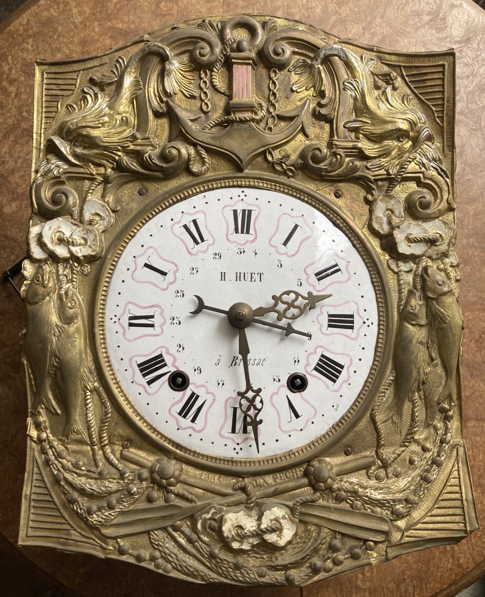 Animated Pendulum Clock With A Comtoise Ship Theme-photo-4