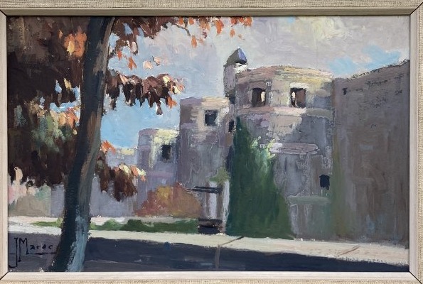 Jean Marec (1901–1972). The Château d'Angers, As Seen From The Drawbridge.