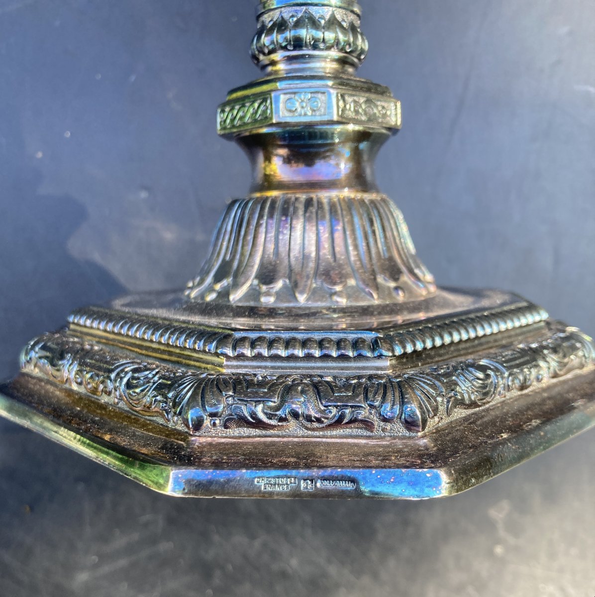 Christofle - Pair Of Dupérier Candelabras.-photo-4