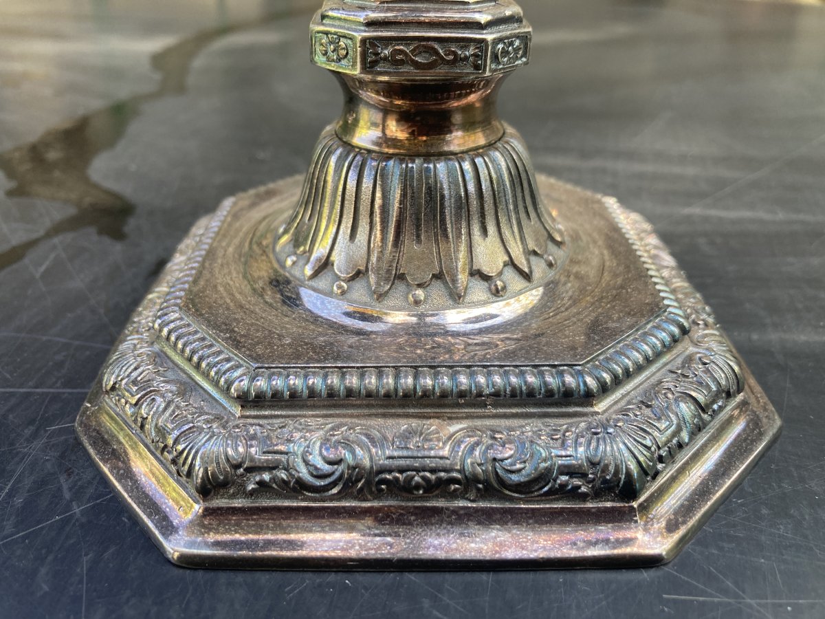 Christofle - Pair Of Dupérier Candelabras.-photo-5