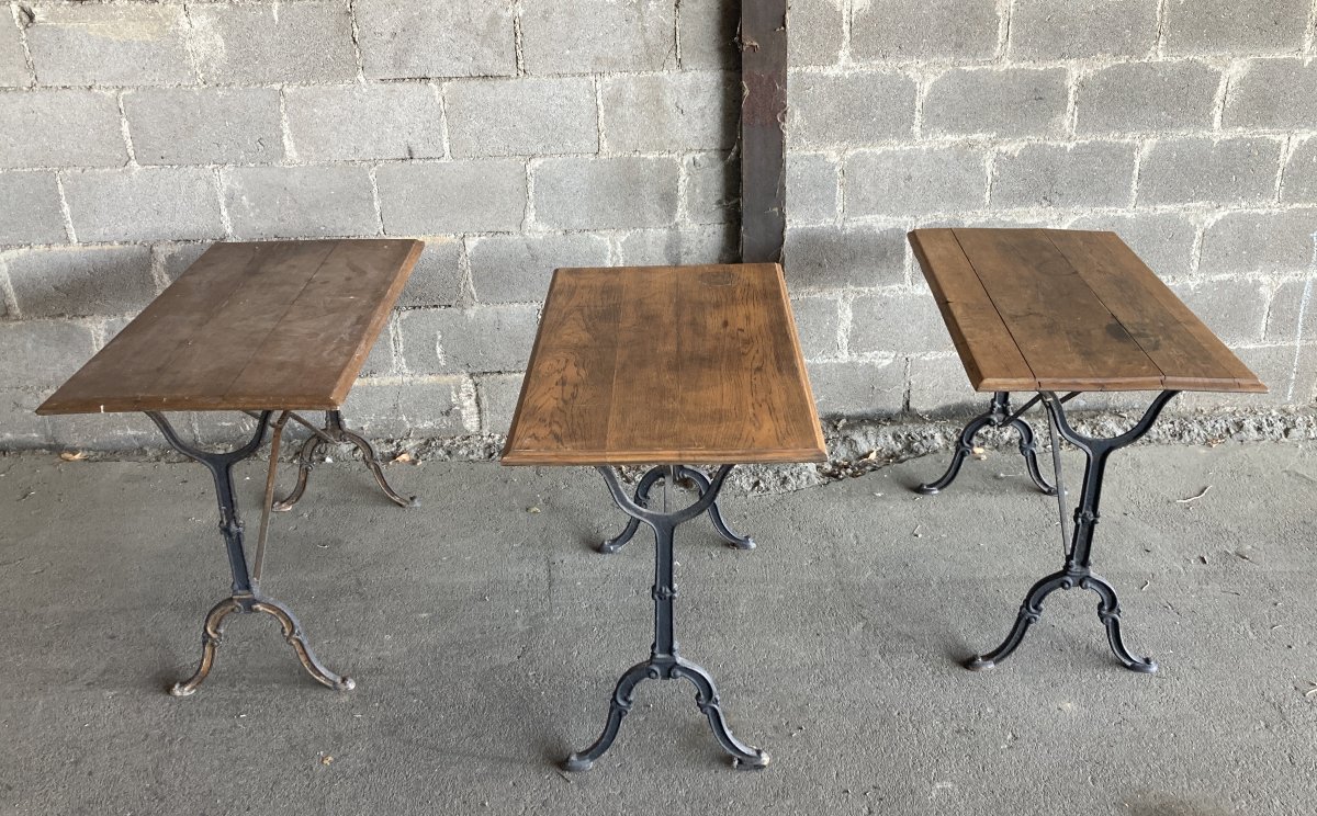 1900s Bistro Tables - Set Of 3.-photo-4