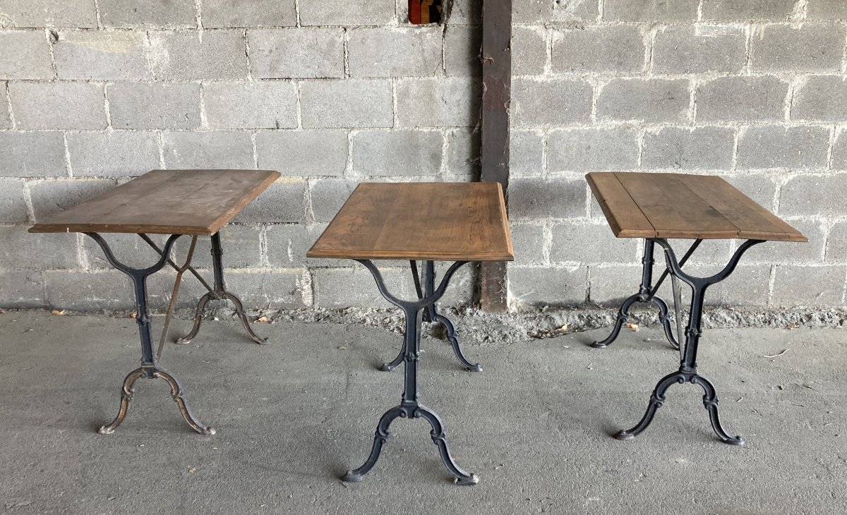 1900s Bistro Tables - Set Of 3.-photo-4