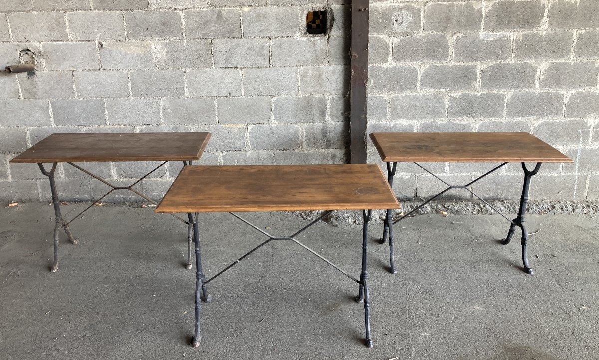 1900s Bistro Tables - Set Of 3.